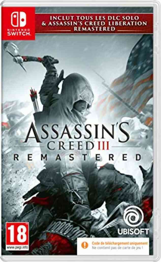 Assassins Creed 3 + Assassins Creed Liberation Remaster (Code dans la boite) Jeu Switch 1