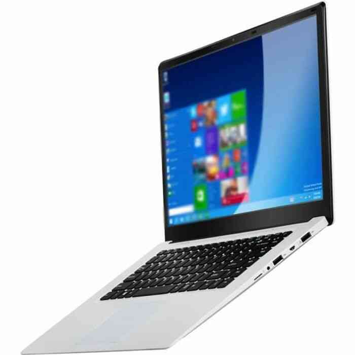 15,6 pouces 4G+64G Quad-Core Ultra-Thin Office Internet Laptop faible consommation dénergie Blanc