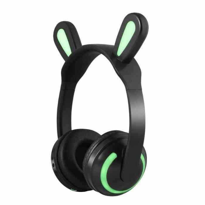 2019 clignotant brillant chat oreille casque sans fil Bluetooth Steaeo jeu casque pour PC Gamer téléphone Mobile 7 - Type 2