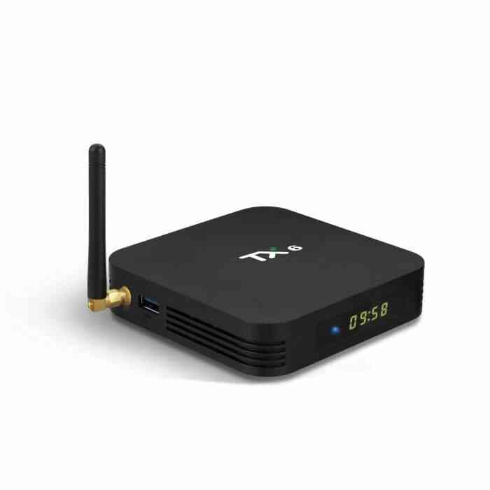 4Go RAM 32Go Android 9.0 Smart TV Box TX6 Android TV BOX Allwinner H6 Quad Core USD3.0 2.4G / 5Ghz WiFi