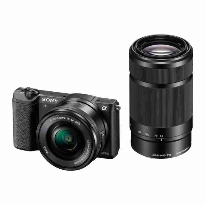 Sony ILCE-5100YB Appareil Photo Numérique Hybride, Capteur APS-C, 24,3 Mpix, Écran Tactile et flash intégré - Noir + Objectif 16