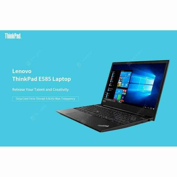 Lenovo ThinkPad E585 15.6 inch Notebook Windows 10 Pro AMD Ryzen 7 2700U CPU 8GB Black