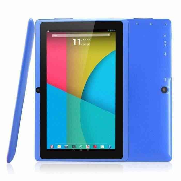 A17 Tablette Enfant éducative quad core HD haute définition 7 pouces 512MB de RAM + 8 Go de ROM-bleu