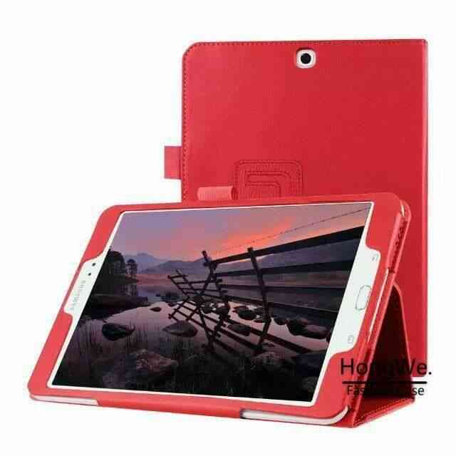 AKOne Housse Étui Coque pour Samsung Galaxy Tab S2 9.7 SM-T813 Tablette + Stylet - rouge