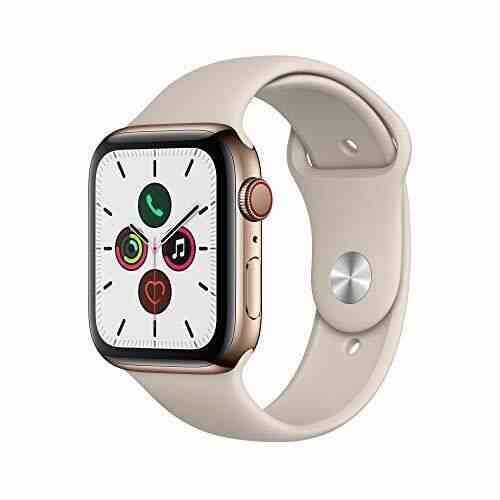 Apple Watch Series 5 (GPS + Cellular, 44 mm) Boîtier en Acier Inoxydable Or - Br