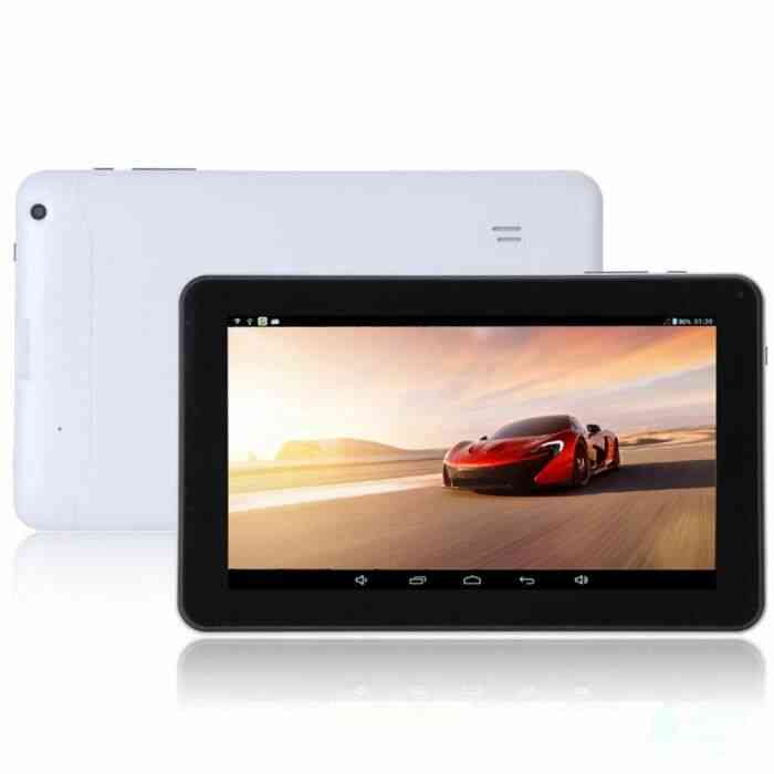 blanc 9- Quad Core A33 1.3 GHz Tablette PC Android 4.4 512 M + 8 GB WiFi Comprimés Bluetooth Double Carte Sim Smart Tab MiniPad