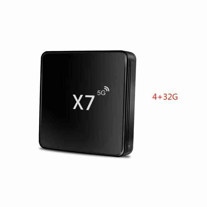 4+ 32 Go Décodeur réseau TV 4K Lecteur réseau Android sans fil 2.4G + 5G Bluetooth TVBox S905L2, WiFi bi-bande2.4G / 5G / BT.