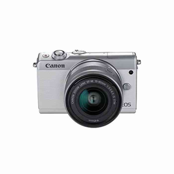 Canon EOS M100 Kit d'appareil-Photo SLR 24,2 MP CMOS 6000 x 4000 Pixels Blanc - Appareils Photos numériques (24,2 MP, 6000 x 4000