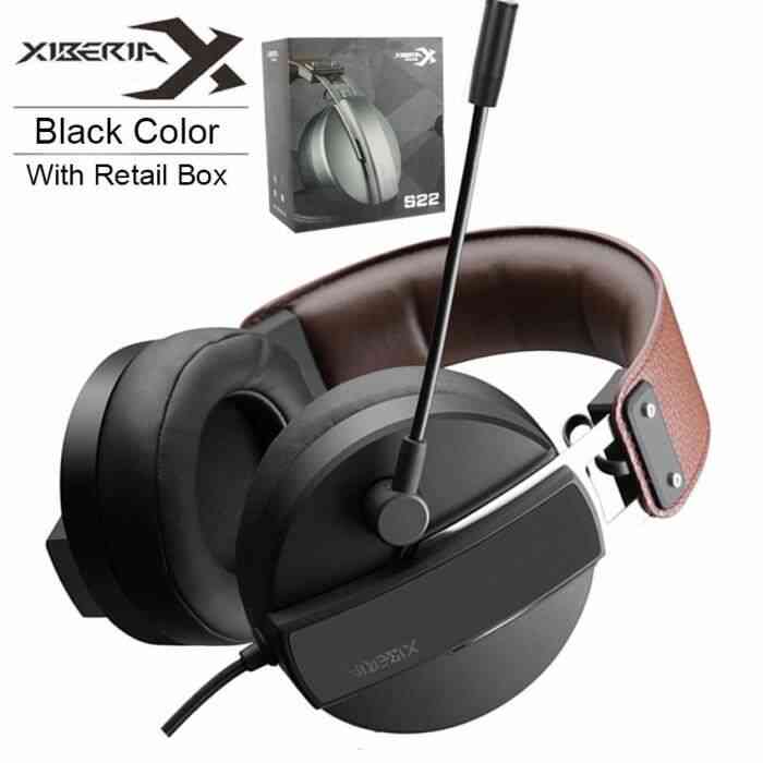 Casque audio,XIBERIA S22 casque PS4 casque de jeu meilleur 3.5mm PC Gamer casque stéréo avec Microphone - Type Black with RetailBox
