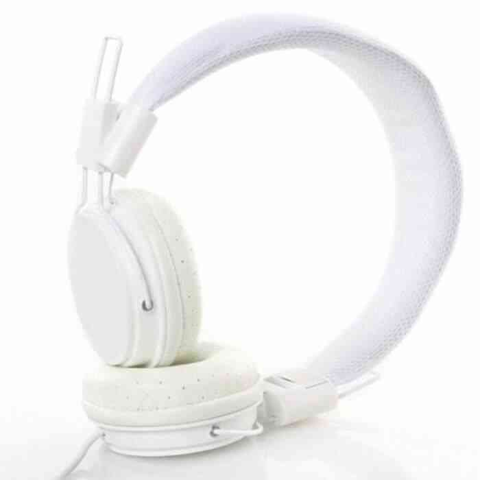 Casque d'écoute réglable avec bandeau filaire Ostart pliable pour enfants avec micro stéréo Écouteurs et casques - Type white