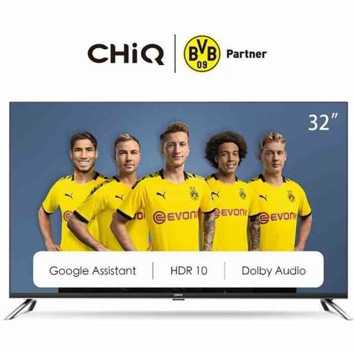 CHiQ L32H7A, 32 Pouces(80cm), Android 9.0, Smart TV, HD, WiFi, Bluetooth,Google Assistant, Netflix, Prime Video, HDMI, USB