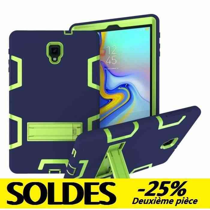 Coque Galaxy Tab A 10.5, avec Support Protection Etui Housse Samsung Galaxy Tab A 10.5- SM-T590 SM-T595 - Navy+Vert
