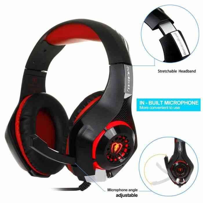 GM-1 Casque de jeu filaire écouteurs avec microphone casque Gamer Pour PS4 RD @ajghhah5256