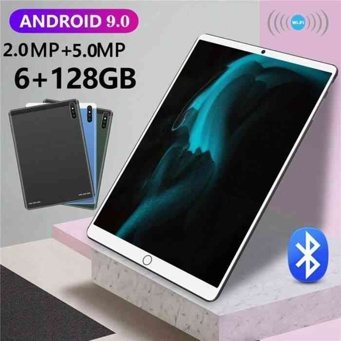 GNCA2® 2021 nouveautés 10.1 pouces 6G + 128GB tablette Android 9.0 grand écran 4G LTE appel téléphonique Bluetooth GPS tablettes Sup