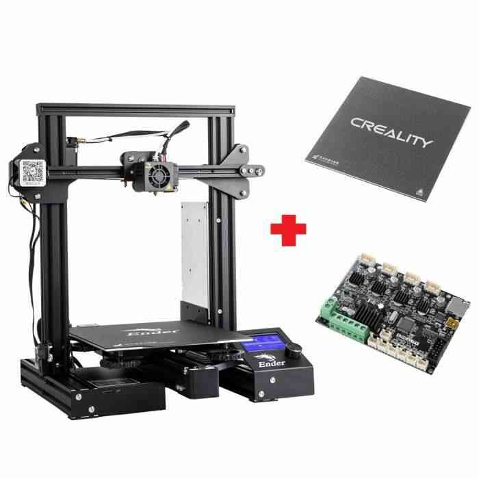 Imprimante 3D Creality Ender-3Xs Pro Version personnalisée 220 x 220 x 250 mm plate-forme +Carte mère