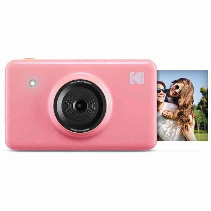 Kodak Mini Shot - Appareil Photo Numérique et Imprimante sans Fil, 5 x 7,6 cm, Technologie d'Impression Brevetée 4Pass, Rose