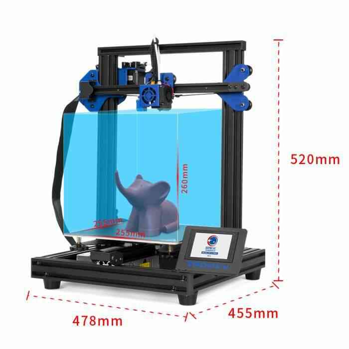 L'imprimante 3D XY-2 PRO de vente directe de marque TRONXY est rapidement assemblée et automatiquement nivelée, adaptée à l'éducatio