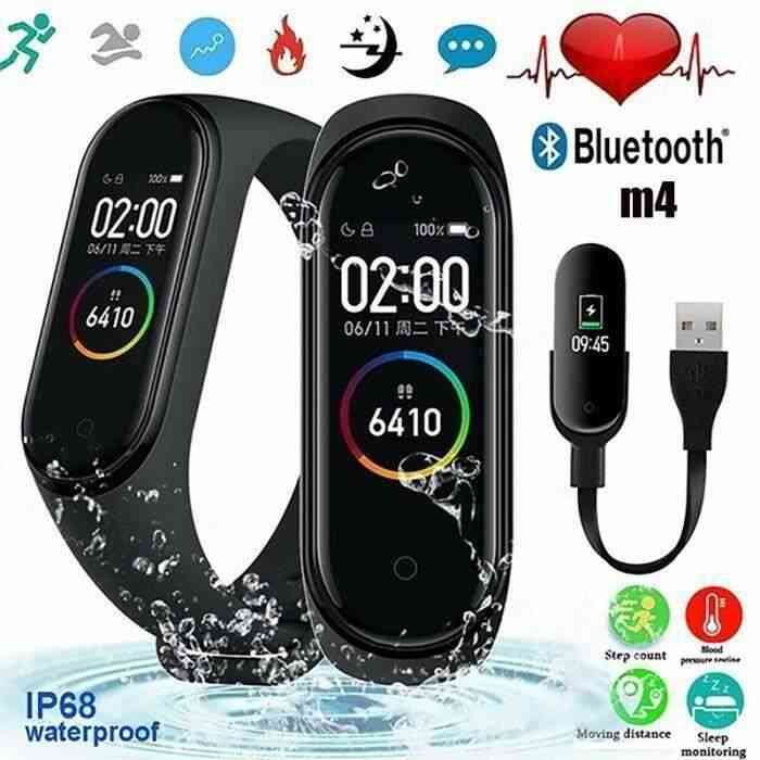 M4 Bracelet sport intelligent Connexion Bluetooth Montre podomètre Calorie étanche applicable à tous les téléphones mobi~YJ5904