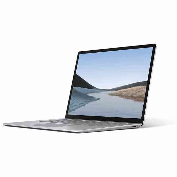 Microsoft Surface Laptop 3 – PC Ultra-Portable (Écran 15 Pouces, Processeur AMD Ryzen 5, 8Go de RAM, 128Go de Stockage SSD) – Platin