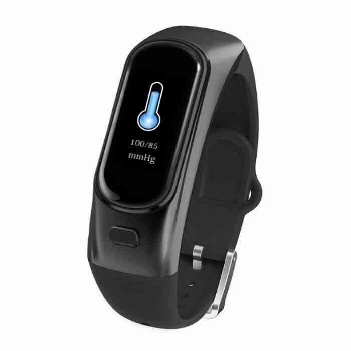 Montre Connectée, Moniteur de Fréquence Cardiaque 0.96 -Écran IPS HD Tracker Fitness - l'appel de Oreillette Bluetooth Noir