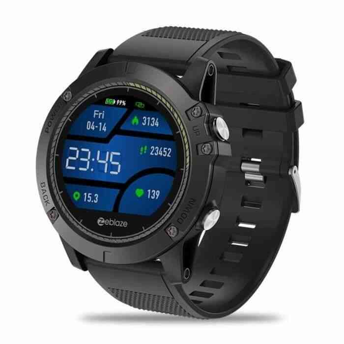 Montre Connectée Smartwatch IP67 Étanche Dispositif Portable Moniteur Fréquence Cardiaque IPS Ecran Couleur Sport NOIR Me54999