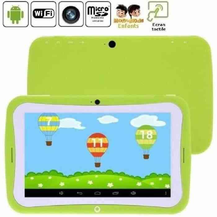 MOONMINI Tablette enfant vert 8Go Android 4.2.2 Wifi 2 caméras An24198