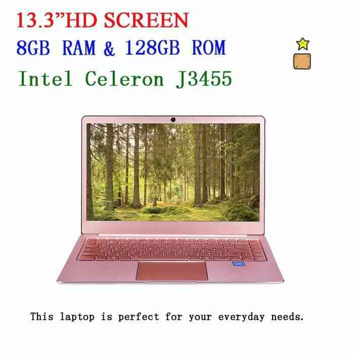 Ordinateur portable 13,3 pouces de qualité supérieure Intel Celeron J3455 8 Go de RAM WIn10 @Yinmgmhj377