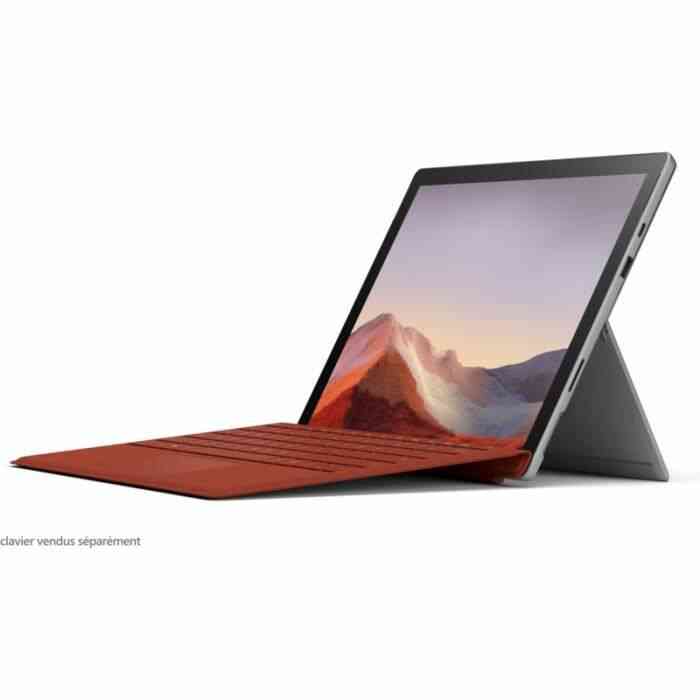 PC Hybride Microsoft Surface Pro 7 i7 16 512 Platine + Sac à dos Adeqwat 15-16'' Sporty noir • • Informatique - Tablette