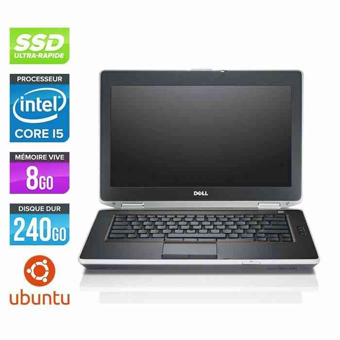 Pc portable Dell E6420 - Core i5 - 8 Go - SSD 240 Go - Linux
