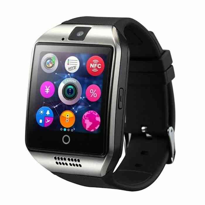 Q18 smart watch téléphone mobile carte bluetooth smart wear argent