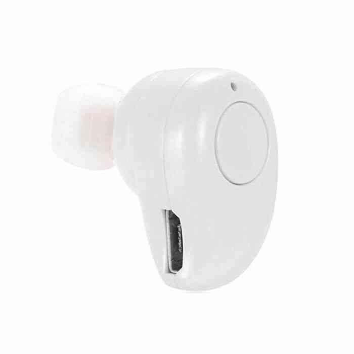 S530 Casque sans fil invisible Mini Ultra Light In-Ear Sport Casque-blanc