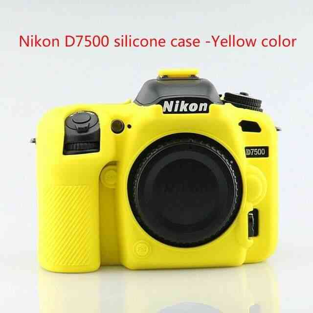 Sac pour appareil photo reflex numérique Nikon D780 housse en Silicone pour appareil photo Nikon D7500~D7500-Yellow SN5858