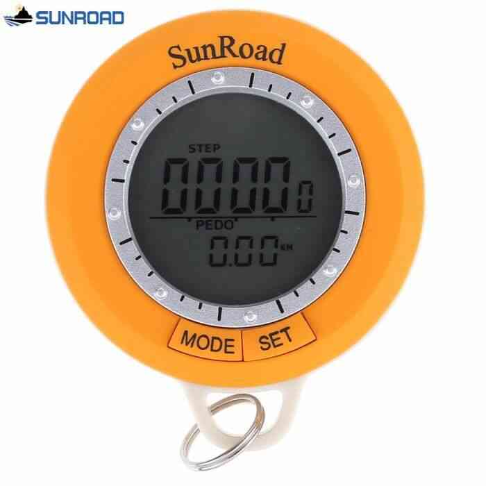 Smart 6 en 1 LCD numérique étanche Altimètre Baromètre Compas Horloge Thermomètre Pêche Camping Randonnée