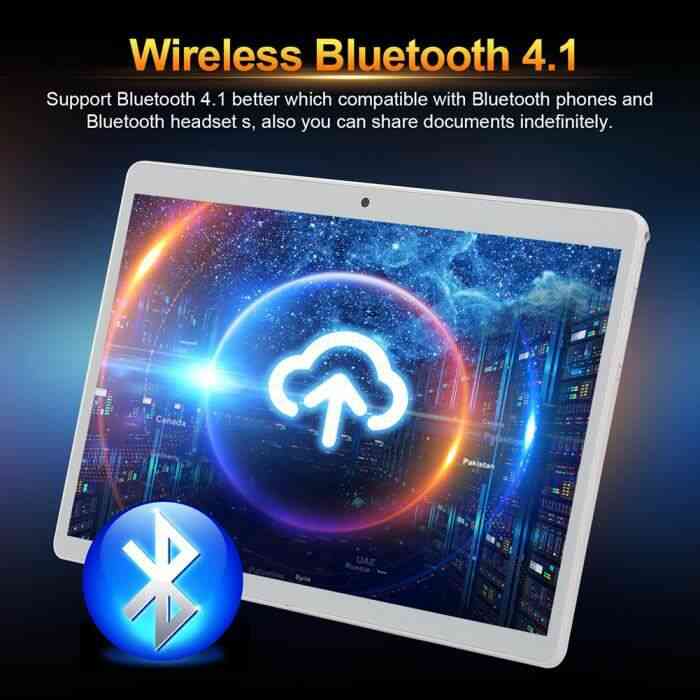 Tablette - Tablette tactile -10- Pouces HD -MTK6797 3G WiFi Appel Téléphone-RAM 4Go- Android 8.1-Double SIM Wi-Fi -Double Caméra