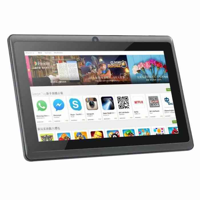 Tablette 7 pouces Q88 Android 4.4 Quad-Core 8 Go PC double caméra WiFi Bluetooth LQB005
