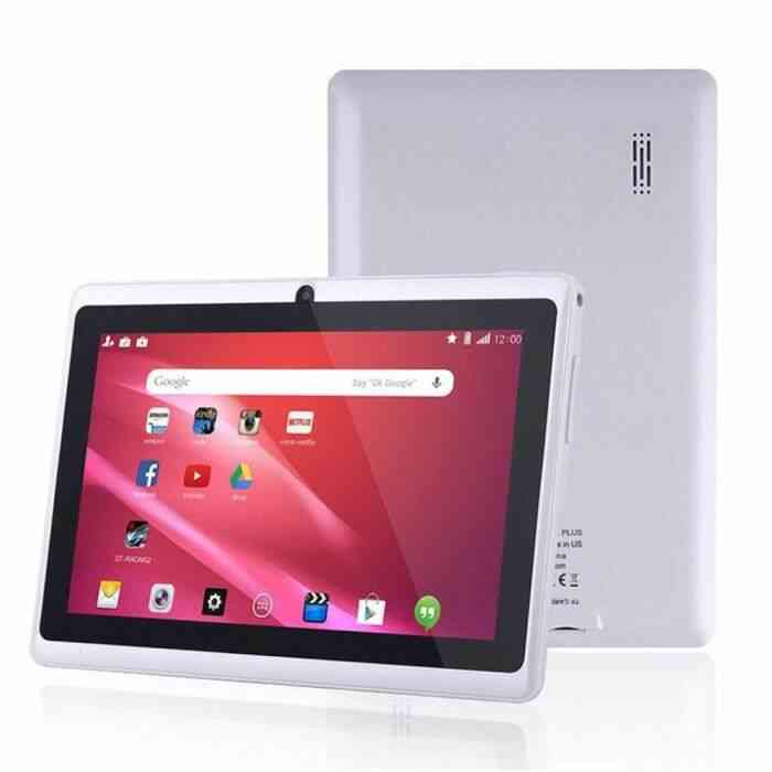 Tablette PC tablette Google Android 4.4 Quad Core 7 -1 Go + 8 Go avec double caméra Wifi Bluetooth Prise UE