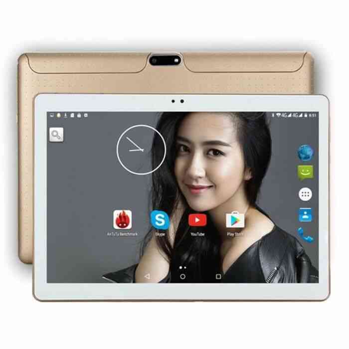 Tablette tactile K107 - 10.1- Pouces HD - 4G Double SIM - 32Go - RAM 4Go - Androïde 9.0 - Quad Core,WiFi,GPS -