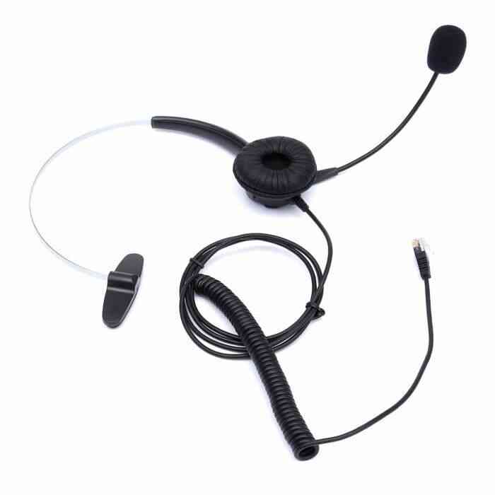 TEMPSA RJ11 Téléphonique Casque Écouteur Antibruit Headset+Microphone Pr Centre dAppel