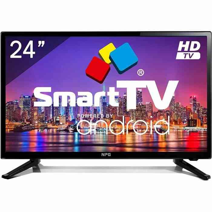 Téléviseur LED Smart TV NPG Android 7.1, HD, PVR, WiFi, TDT2 H.265, 24-