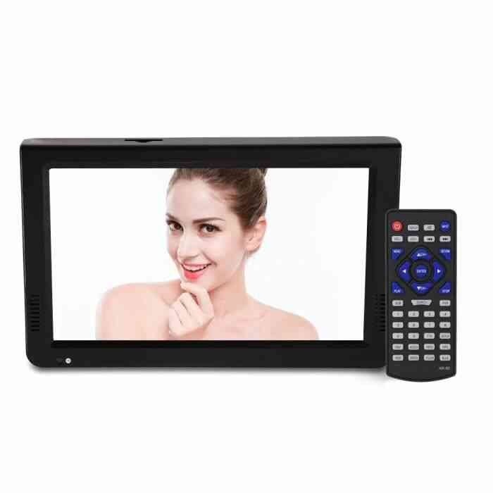 Télévision numérique analogique 10 pouces DVB-T-T2 ,télévision portable avec résolution 1024x600 -DUO