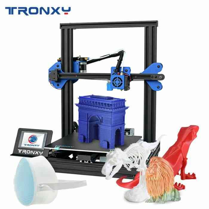 TRONXY XY-2 Pro imprimante 3D 255*255*260mm Taille impression Mise à niveau automatique avec carte 8G TF et filament PLA 250g