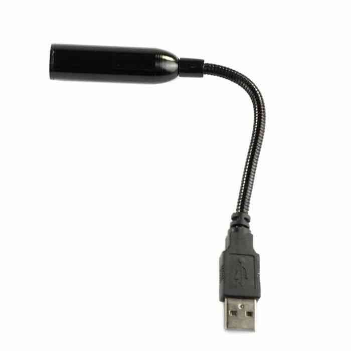 USB stéréo flexible Desktop Microphone pour PC portable Mac Noir yj002