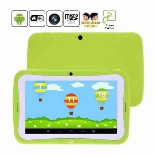 vert CX-755 tablette tactile pour enfant 8Go Android 4.2.2 Wifi 2 caméras double appareil photo