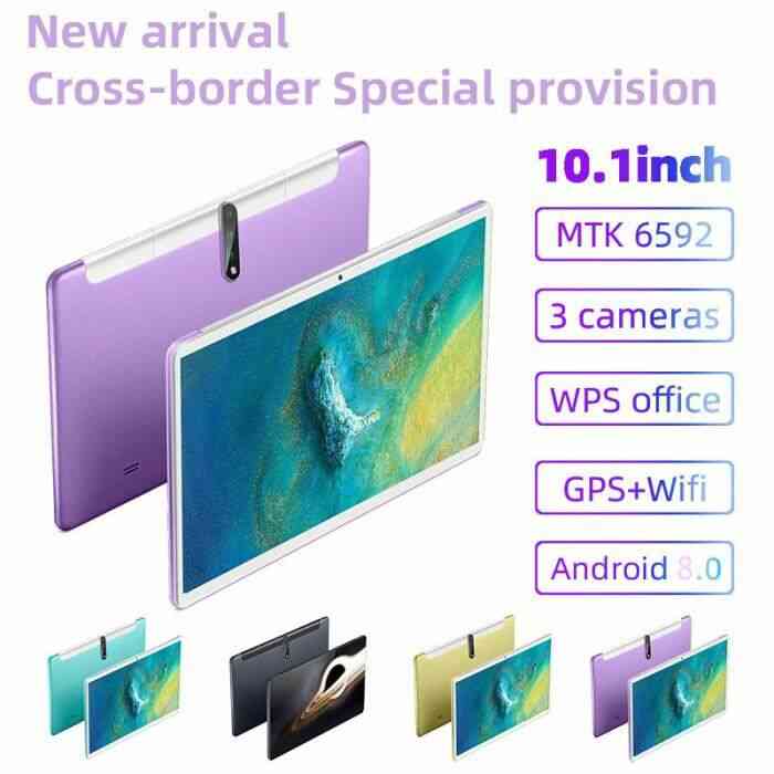 violet- Tablette tactile - 32Go - 2Go RAM - 10.1-Pouces HD - Android 8.0 - Quad Core- ,WiFi,GPS