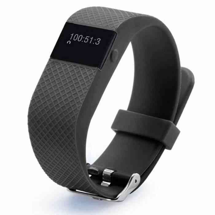 Vococal Smart Bracelet TW64s Bluetooth 4.0 podomètre Sports Tracker pour iOS 4.3 Android 6.1 et surtout système noir