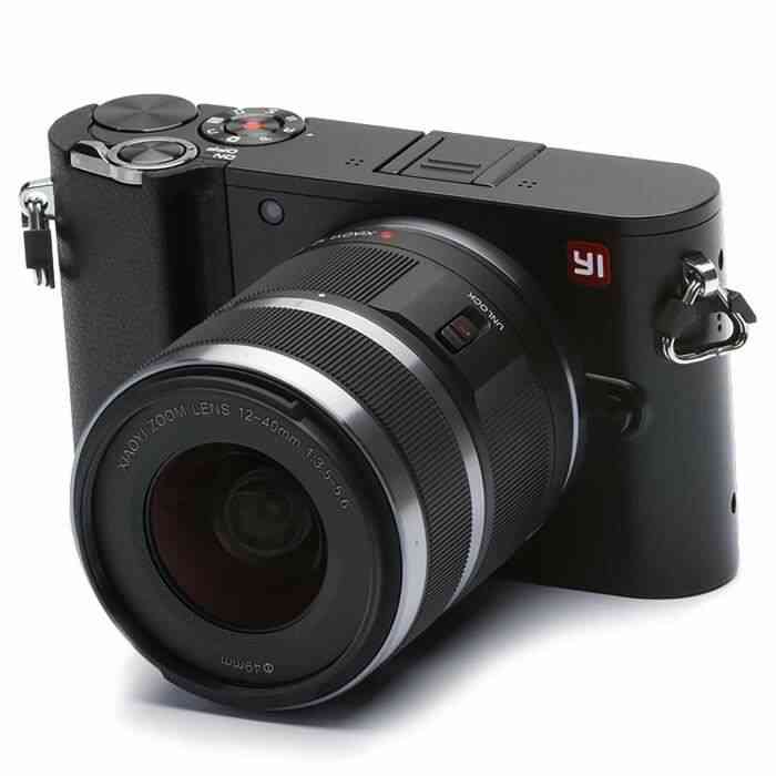 YI M1 Appareil Photo Numérique 4K sans miroir avec Objectif Interchangeable 12-40mm F3.5-5.6, 20 Megapixel - Noir