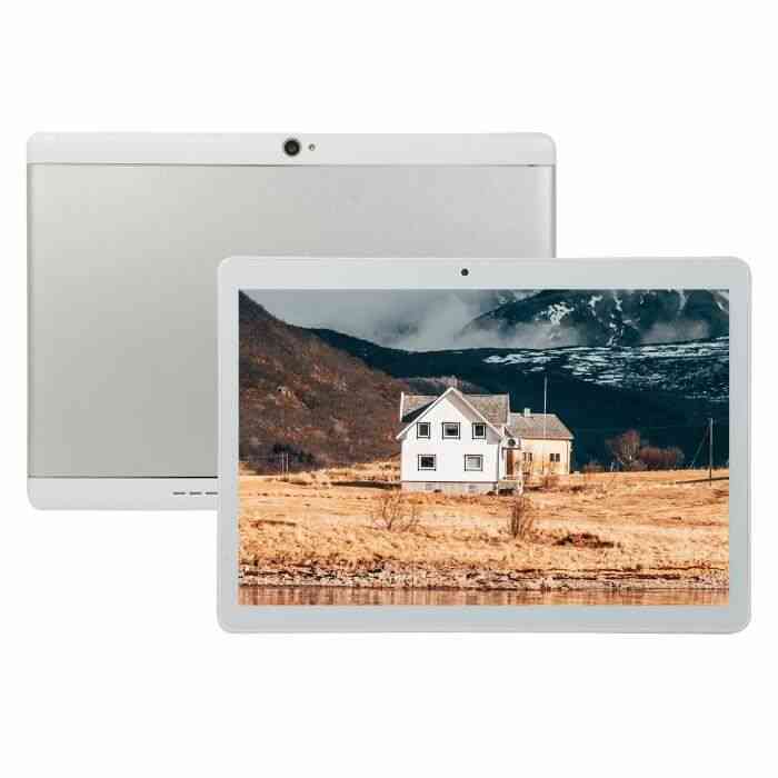 NOUVEAU 10.1- Tablet PC K107 Tablette 4G+64G HD Android 8.0 4G WIFI/WLAN Dual Core Dual SIM Cam GPS MIC FM USB Capteur G - ARGENTE