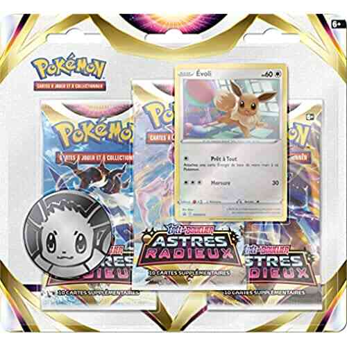 Pokémon | Pack 3 boosters Epée et Bouclier - Astres Radieux (EB10) | Modèle aléatoire | Cartes à Collectionner | A partir de 6 Ans 1