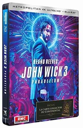 John Wick 3 Parabellum Steelbook Edition Limitée Blu-ray 4K Ultra HD
