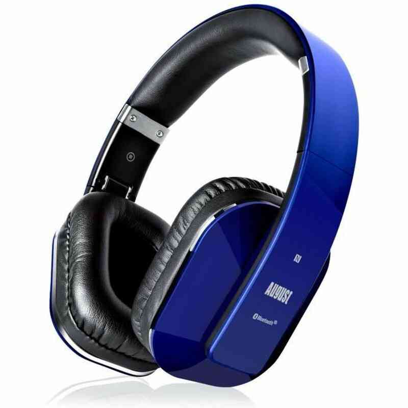 Où Trouver Casque Bluetooth Audio Sans Fil Bleu AptX LL - August EP650 -  Low Latency, Micro, USB, Batterie, NFC, Multipoint, PC, TV, Téléphone Le  Moins Cher